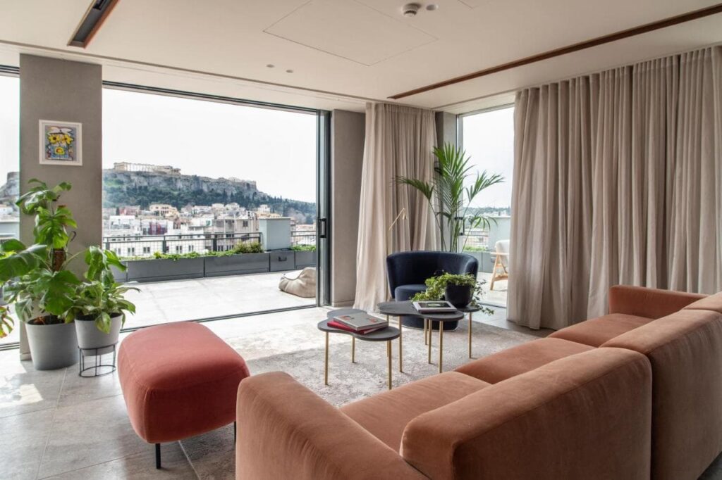 hotel perianth z widokiem na akropol ateny